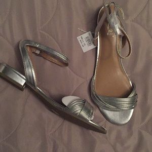 Women’s Silver Sandals - Size 10